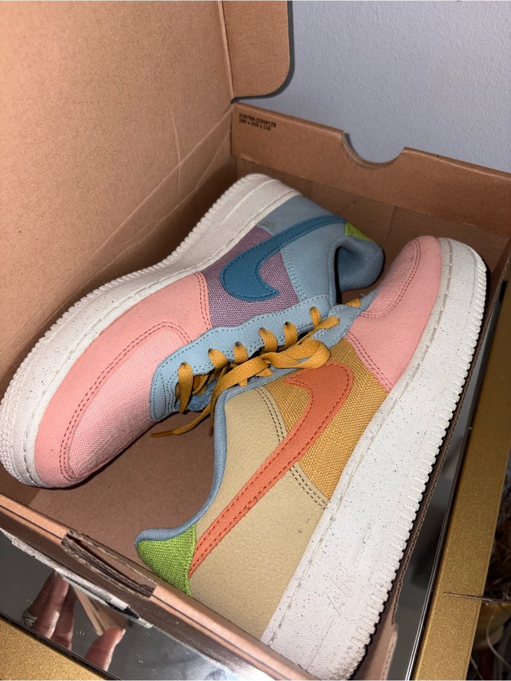 Nike Kids Pastel Multi-Color Low-Top Sneakers